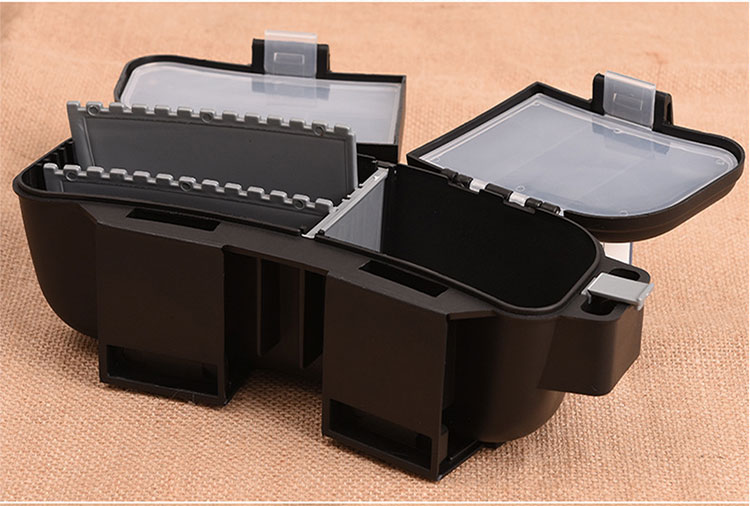 Waist-Mounted Fishing Bait Box Hard Plastic Box